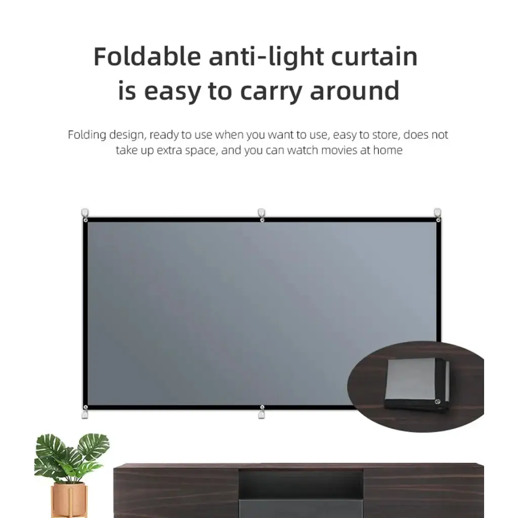 16:9 Metal Anti Light Curtain screen SweetLight