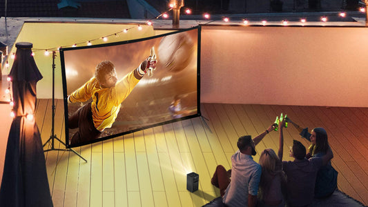 The Big-screen entertainment with a super-small projector!!!